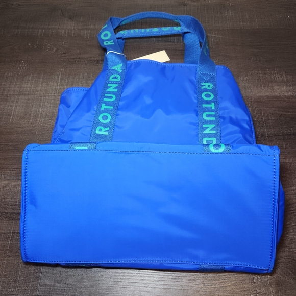 NWT Women's Rotunda Nylon Tote Shoulder Bag Blue - Picture 4 of 13
